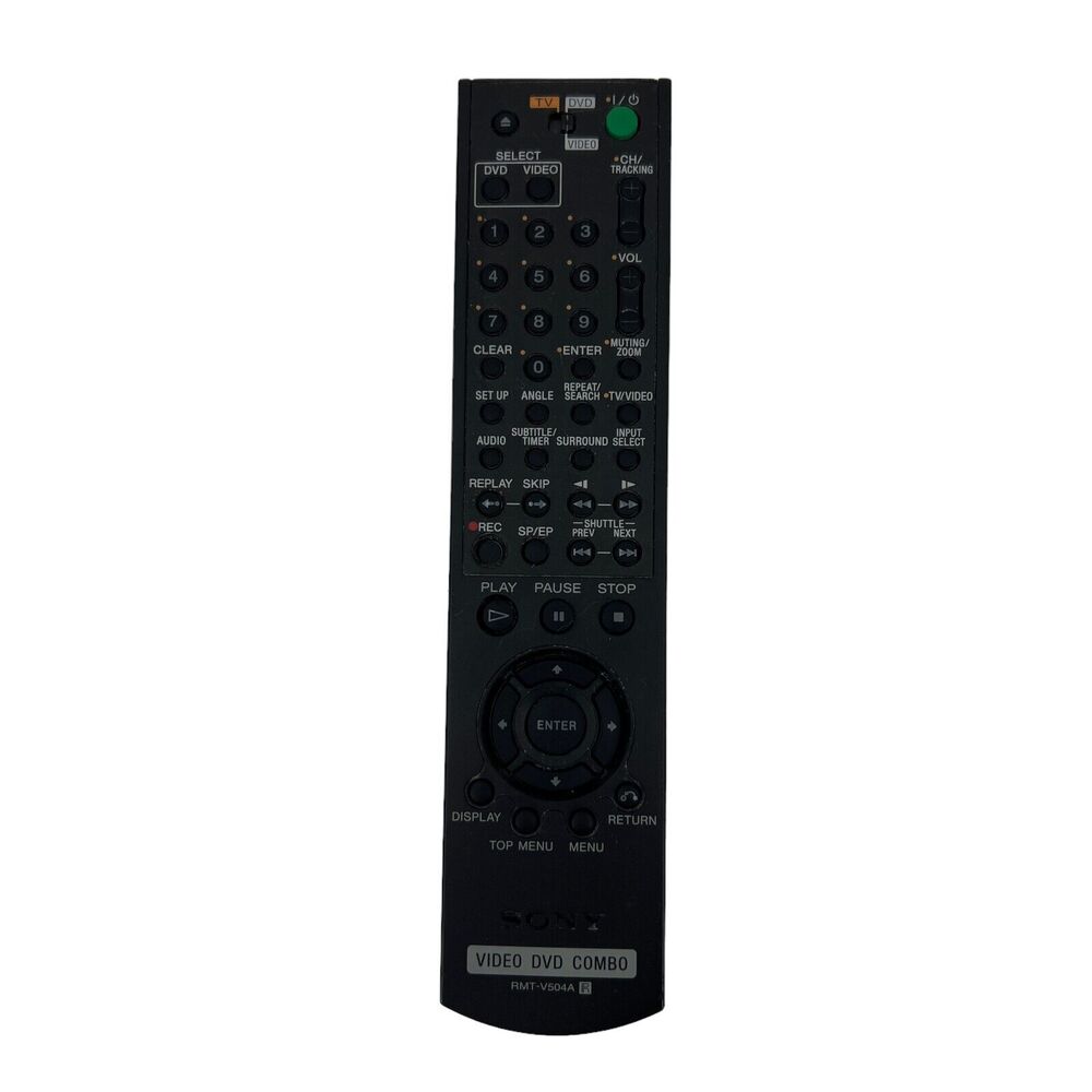 Sony RMT-V504A Remote Control Genuine OEM Video DVD Combo